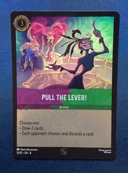 Disney Lorcana - Pull The Lever! 31/P2 FOIL League Promo Card TCG - Image 1
