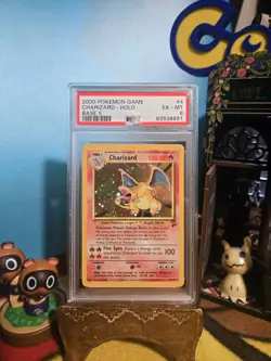 2000 Pokemon Base Set 2 Charizard PSA 6 Holo Unlimited Rare Card,Older Cert#. - Image 2