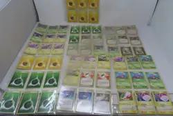 Pokemon 85 Card Lot In Plastic Sleeve Notebook Pages 2004-2006 - Image 1