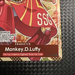 Monkey D Luffy Bandai Card Games Fest 24-25 P-080 One Piece Promo Cards - Image 5