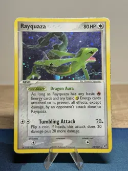Rayquaza 22/107 Cosmos Holo Rare Ex Deoxys Pokemon TCG Card MP - Image 1