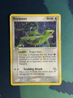Rayquaza 22/107 Cosmos Holo Rare Ex Deoxys Pokemon TCG Card MP - Image 2