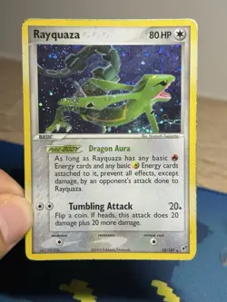 Rayquaza 22/107 Cosmos Holo Rare Ex Deoxys Pokemon TCG Card MP - Image 3