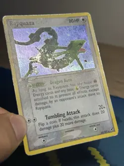 Rayquaza 22/107 Cosmos Holo Rare Ex Deoxys Pokemon TCG Card MP - Image 4