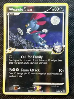 Vintage Pokemon Card Reverse Holographic Lot - 4 Card lot - Weavile - Froslass + - Image 2