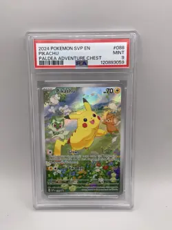 PSA 9 - 2024 Pikachu 088 Sv: Scarlet & Violet Promo Cards Holo Pokemon - Image 1