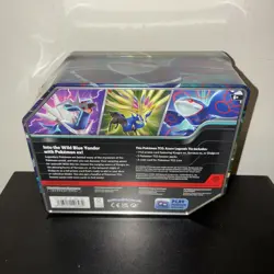 Pokemon TCG Azure Legends Tin - Xerneas Ex Foil Promo Card 5 TCG Packs Sealed - Image 5
