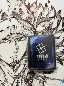 Gundam Card Game Official Card Sleeves (70ct) EX Space Black Bandai Card Fest - Image 1