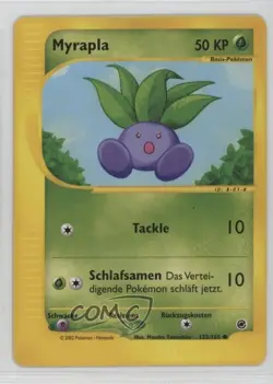 Oddish German Pokemon e-Card Series Expedition #122 2002 - Image 1