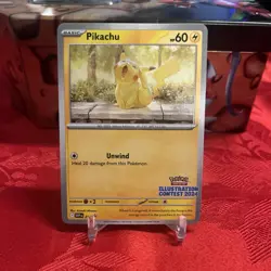 Pikachu - 214 (Illustration Contest 2024) 214 Sv: Scarlet & Violet Promo Card - Image 1
