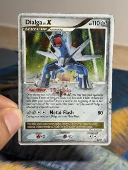 Dialga LV X DP37 Ultra Rare Black Star Promo Pokemon Card DMG - Image 3