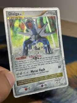Dialga LV X DP37 Ultra Rare Black Star Promo Pokemon Card DMG - Image 4