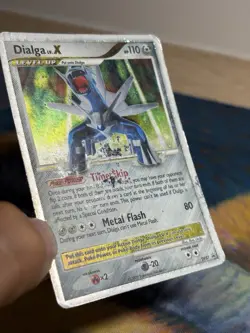 Dialga LV X DP37 Ultra Rare Black Star Promo Pokemon Card DMG - Image 5