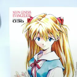 036 Asuka Langley Rei ayanami Shonen Ace special Card Neon Genesis Evangelion - Image 2
