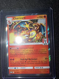 KFC Charizard 181/Sm-p Holo Indonesian Chaki Kids Promo Pokemon Card - Image 1
