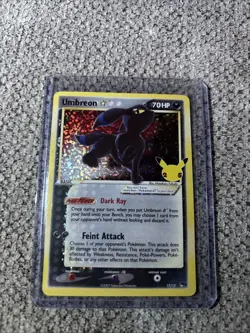 Pokemon TCG Umbreon Star Celebrations Holo Card 17/17 Classic Collection - Image 1