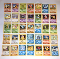 Pokemon Original Base Set 35 of 102 Pokemon Game Cards Mint Card Collection - Image 1