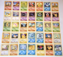 Pokemon Original Base Set 35 of 102 Pokemon Game Cards Mint Card Collection - Image 2