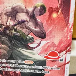 Roronoa Zoro, One Piece card, straw hat crew, ST21-015, SR, [yosuke adachi] - Image 3