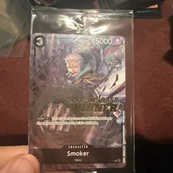 One Piece TCG Pre-Release Winner Smoker P-025 Sealed Promo Card Near Mint - Image 1