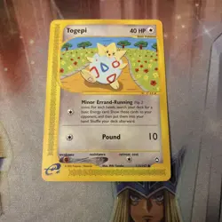 Togepi 114/147 Aquapolis Non-Holo Vintage Pokemon Card TCG - Image 1