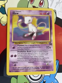 Mew # 8 Black Star Promo Non Holo WotC 1999 Vintage Pokemon TCG Card NM - Image 1
