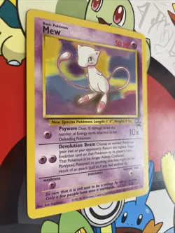 Mew # 8 Black Star Promo Non Holo WotC 1999 Vintage Pokemon TCG Card NM - Image 2
