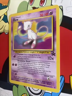 Mew # 8 Black Star Promo Non Holo WotC 1999 Vintage Pokemon TCG Card NM - Image 3