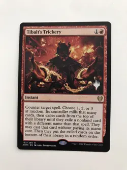 Tibalt's Trickery Promo Planeswalker Stamp MTG Magic Gathering Card NM Mint KHM - Image 1