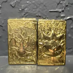 Pokemon Burger King 23K Gold-Plated Charizard And Togepi Card - Image 1