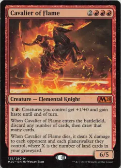Cavalier of Flame M Core Set 2020 125 - LP MTG - Image 1