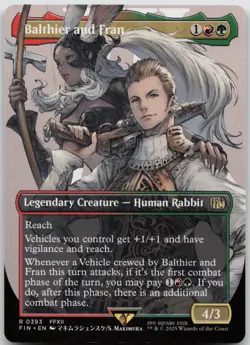 Balthier and Fran (0393) (Borderless) R FINAL FANTASY 393 NM - Image 1