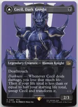 Cecil, Dark Knight (Borderless) R FINAL FANTASY 380 NM - Image 1
