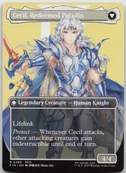 Cecil, Dark Knight (Borderless) R FINAL FANTASY 380 NM - Image 2