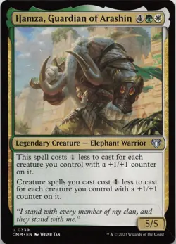 Hamza, Guardian of Arashin U Commander Masters 339 NM MTG - Image 1