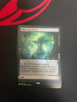 MTG Misty Rainforest Zendikar Rising Expedition 010/030 - Image 2