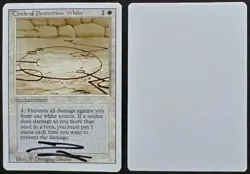 SIGNED MtG Magic Doug Shuler Revised Artist Proof _ COP PROTECTION WHITE _1/100! - Image 1