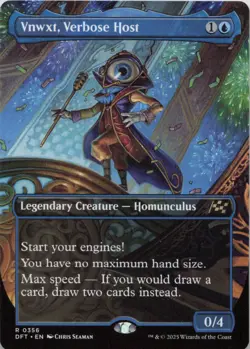 Vnwxt, Verbose Host (Borderless) R Aetherdrift 356 - LP MTG - Image 1