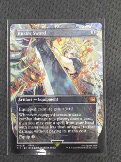 Magic The Gathering MTG Buster Sword Borderless Final Fantasy 351 FIN - Image 1