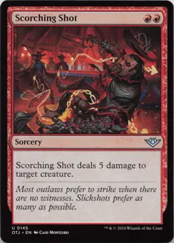Scorching Shot U Outlaws of Thunder Junction 145 LP-NM - Image 1