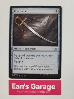 Magic the Gathering MTG Civic Saber 0254 RVR Ravnica Remastered Uncommon - MN - Image 1