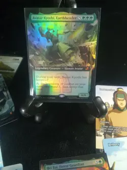 Avatar Kyoshi, Earthbender FOIL Extended Art 201 Avatar Eternal TLE MTG Unplayed - Image 1