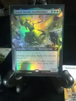 Avatar Kyoshi, Earthbender FOIL Extended Art 201 Avatar Eternal TLE MTG Unplayed - Image 2