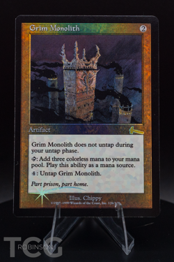 Grim Monolith: 1999 Magic the Gathering - Urza's Legacy Foil - Image 1