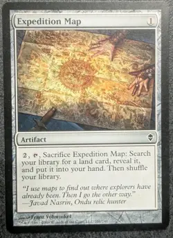 Expedition Map - MTG - Zendikar - Excellent - Image 1