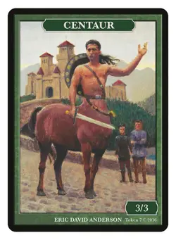 Centaur Token by Artist Eric David Anderson MTG Magic Token Givememana - Image 1