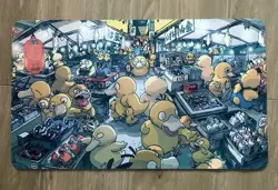 Pokemon Psyduck Playmat MTG DTCG CCG Mat Trading Card Game Mat Desk Pad - Image 2