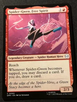 Spider-Gwen, Free Spirit X2 - SPM - MTG - EN - NM - 0090 - Image 1