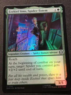 Ezekiel Sims, Spider-Totem - Foil - SPM - MTG - EN - NM - 0100 - Image 1