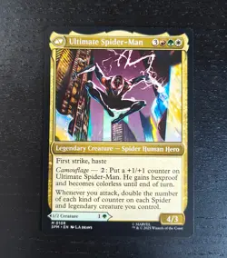 Ultimate Spider-man Miles Morales MTG Marvel Spider-man SPM 0108 Mythic NM - Image 1